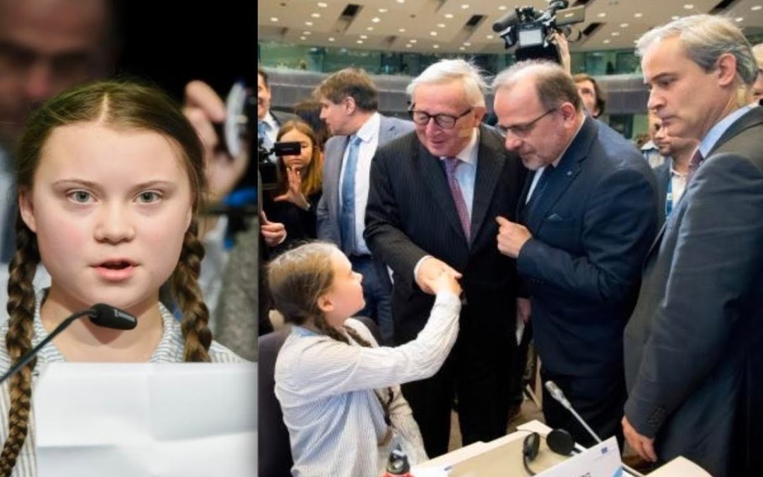Greta Thunberg taler til Europa-Kommissionen